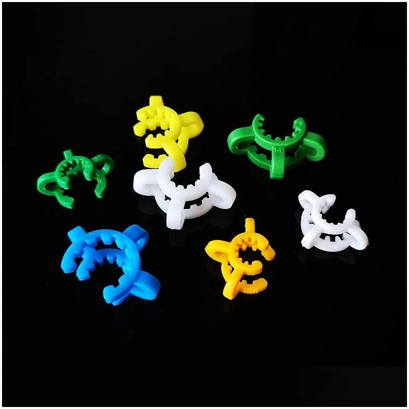 wholesale 10mm 14mm 18mm 24mm 29mm 34mm 40mm 45mm plastic keck clips for water bongs glass adapter nector collector smoking