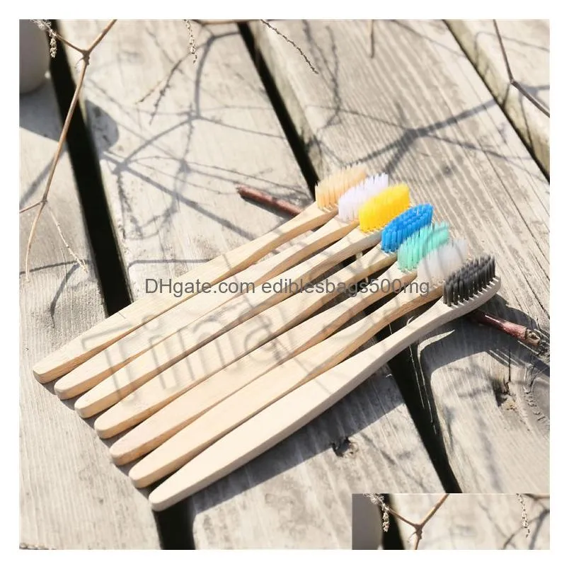  travel toothbrushes wood toothbrushs soft nylon toothbrush bamboo handle rainbow bamboo toothbrushes 5000