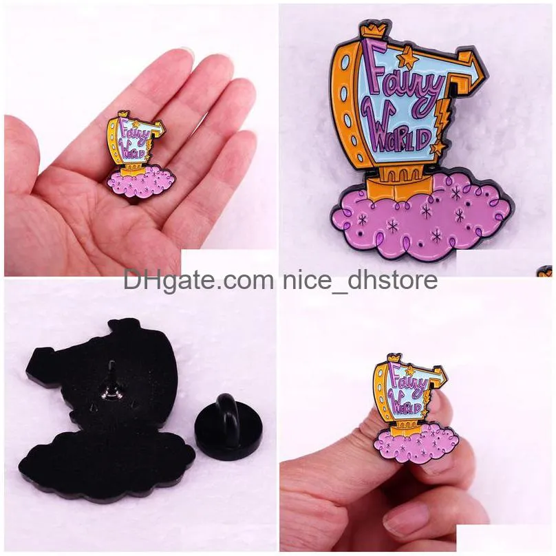 fairy star brooch cute anime movies games hard enamel pins collect cartoon brooch backpack hat bag collar lapel badges