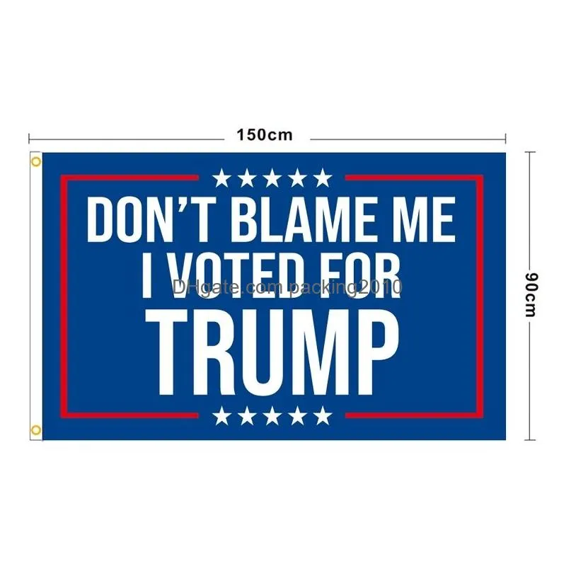 party supplies trump flags 2024 us presidential election flag dont blame me i voted for trump 90x150cm t2i52147