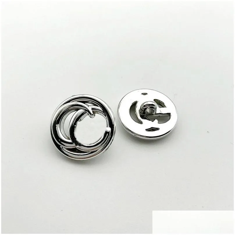 metal letter sewing buttons gold silver 18/21/25mm letter diy button for coat shirt sweater high quality