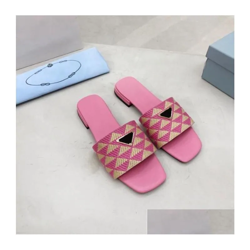 eleanor slides designer women leather sandals hollowed out pattern rubber slippers summer fashion sandal