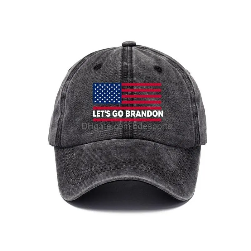 party hats lets go brandon fjb dad beanie cap printed baseball caps washed cotton denim adjustable hat t2i53011-1