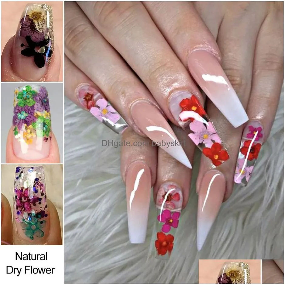 nails flowers mixed foil sequins rhinestones metal rivet jewelry gems nail art decoration