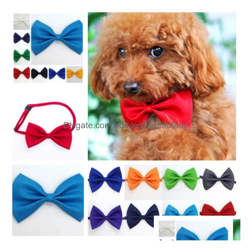  dog tie neck ties dog for christmas festival party cat pet tie headdress adjustable bow ties tie accessories t2i5255