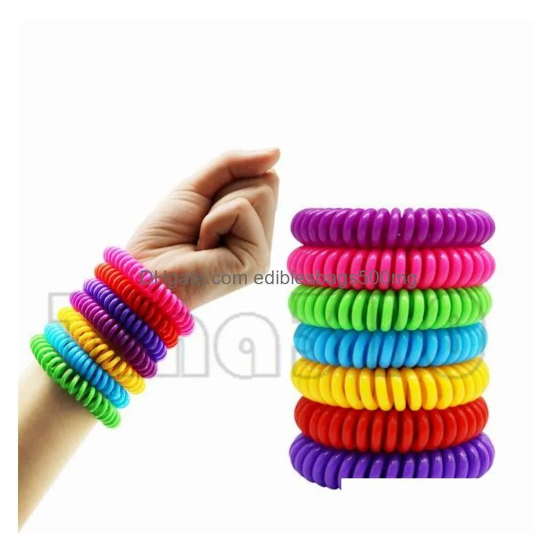 anti- mosquito repellent bracelet anti mosquito bug pest repel wristbands bracelet insect repellent mozzie keep bugs away mixed color