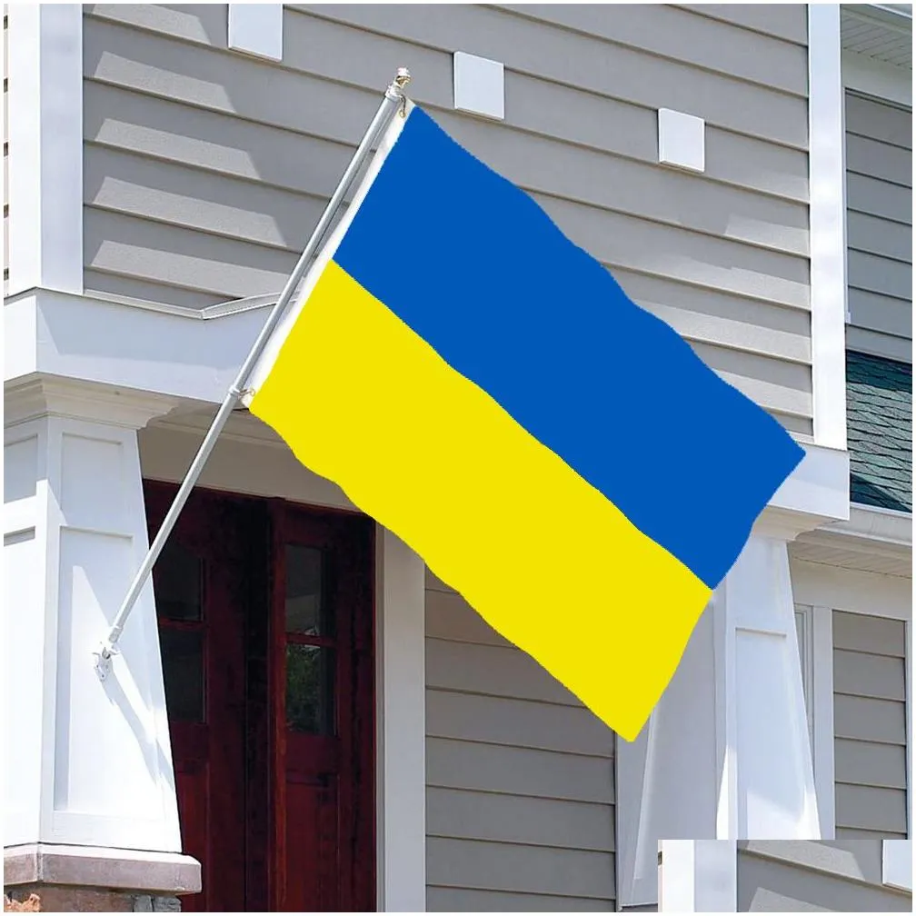 ukrainian flag 90cmx150cm vertebral size and custom the other national flags activity banner