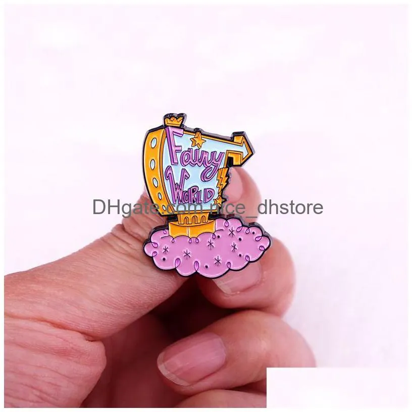 fairy star brooch cute anime movies games hard enamel pins collect cartoon brooch backpack hat bag collar lapel badges