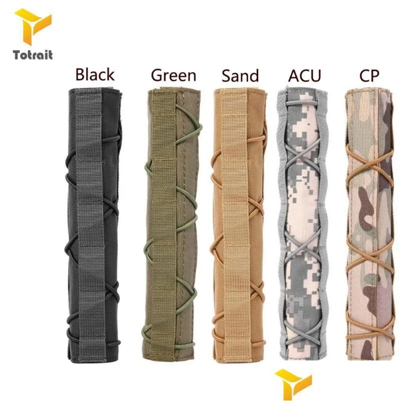 hunting sets totrait 500d nylon pistol holster suppressor cover quick release gun shield protector