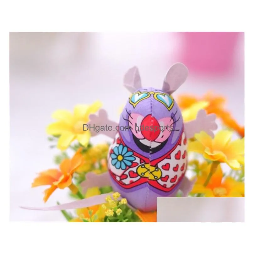 new sale high quality cat toys colorful mouse shape funny toy children canvas toys pet supplies t3i0067