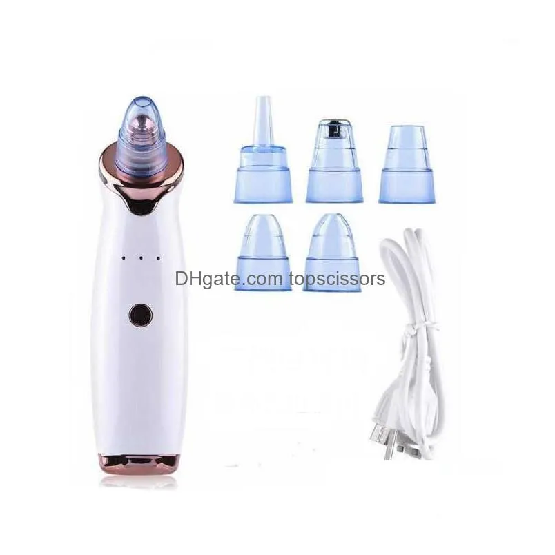 blackhead remover face skin vacuum pore cleaner 5 suction acne pimple removal tool mini facial steamer drop ship epack