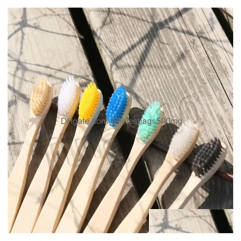  travel toothbrushes wood toothbrushs soft nylon toothbrush bamboo handle rainbow bamboo toothbrushes 5000