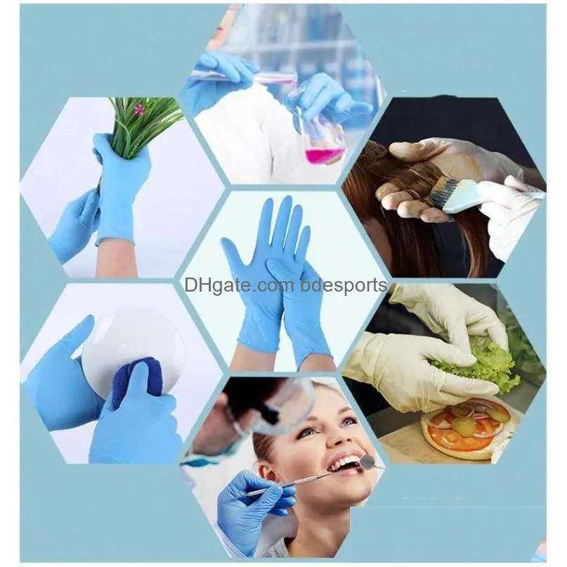 cleaning gloves disposable nitrile latex gloves 3 kinds of specifications optional anti-skid anti-acid gloves b grade rubber glove cleaning gloves