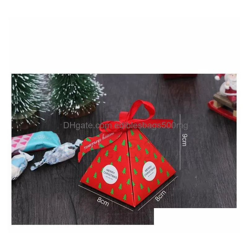 christmas candy box diy paper gift boxes xmas presents party favors decoration packaging chocolate cookie box t2i51662