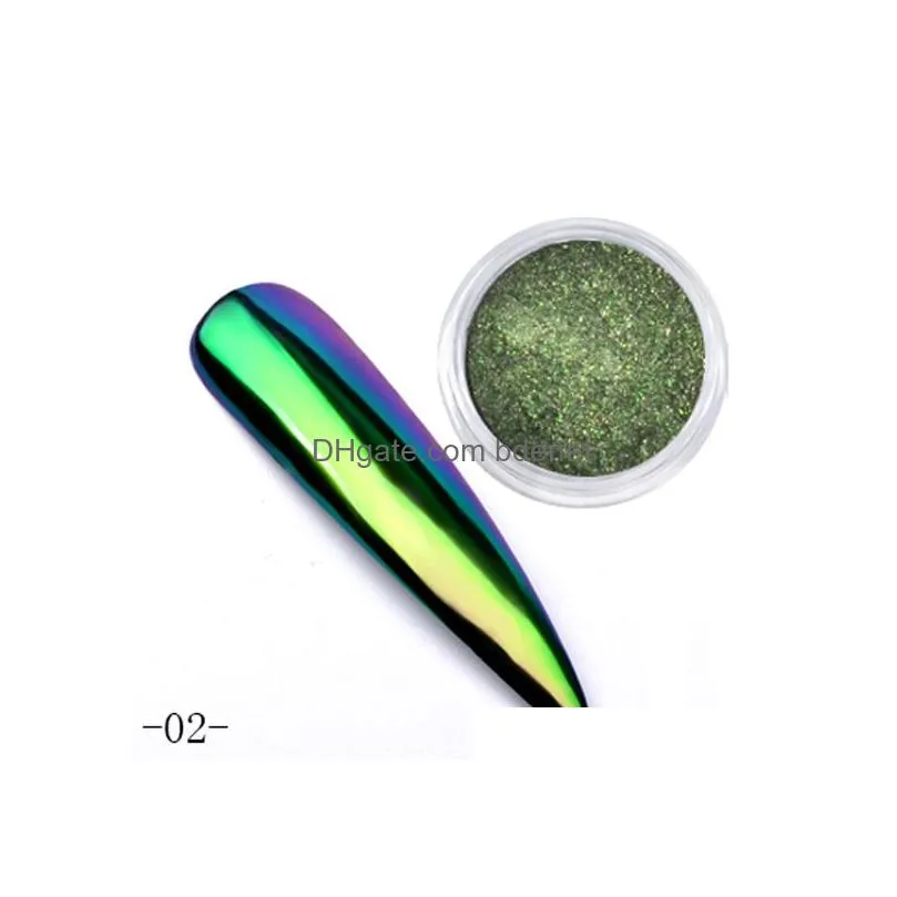 chameleon mirror nail glitters powder diy chrome pigment dust manicure nails decoration tools