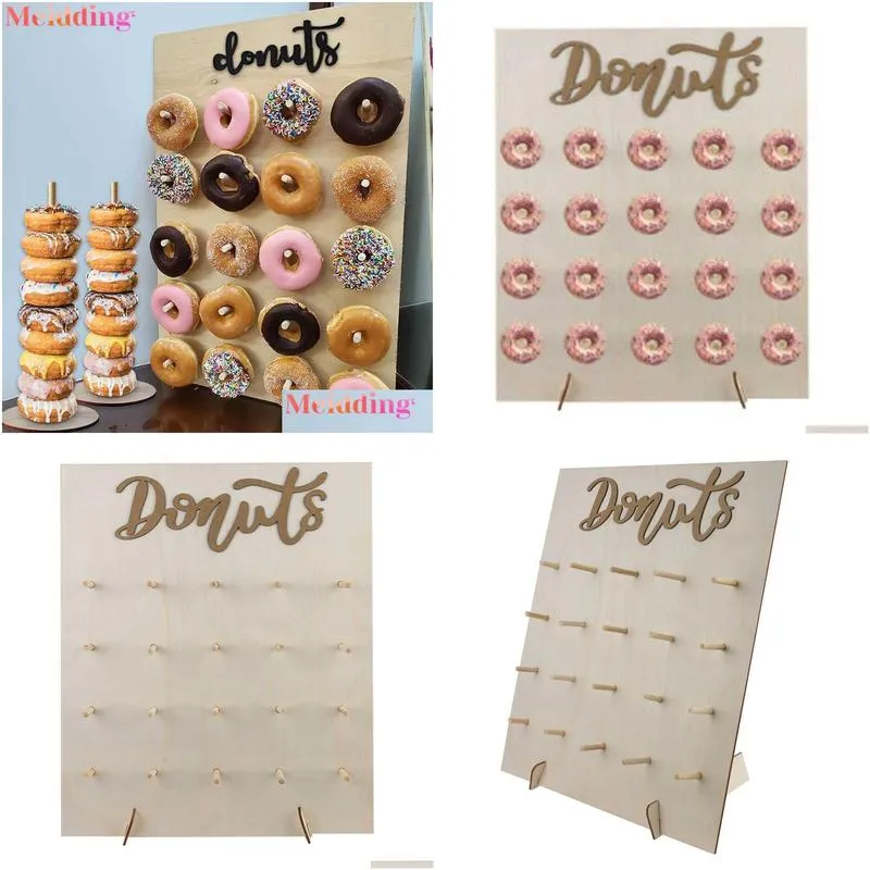 donut wall wedding decorations candy donut bar sweet cart table decoration wedding party decoration baby shower donut wall y0827