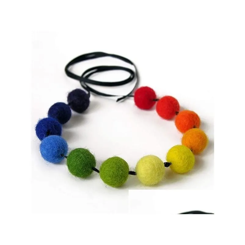 240pcs felt balls wool ball 40 colors handmade felt for vesicles in bulk for felt and garland diy y0816