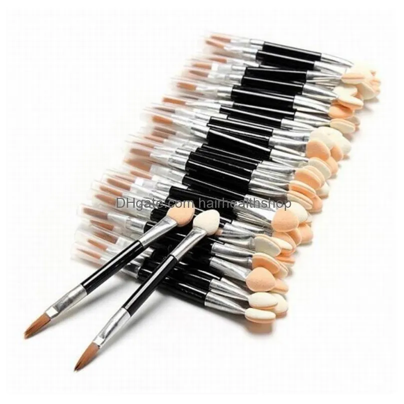 5000pcs lot new sponge stick eye shadow applicator cosmetic makeup tools doublehead eyeshadow brush lip brushes