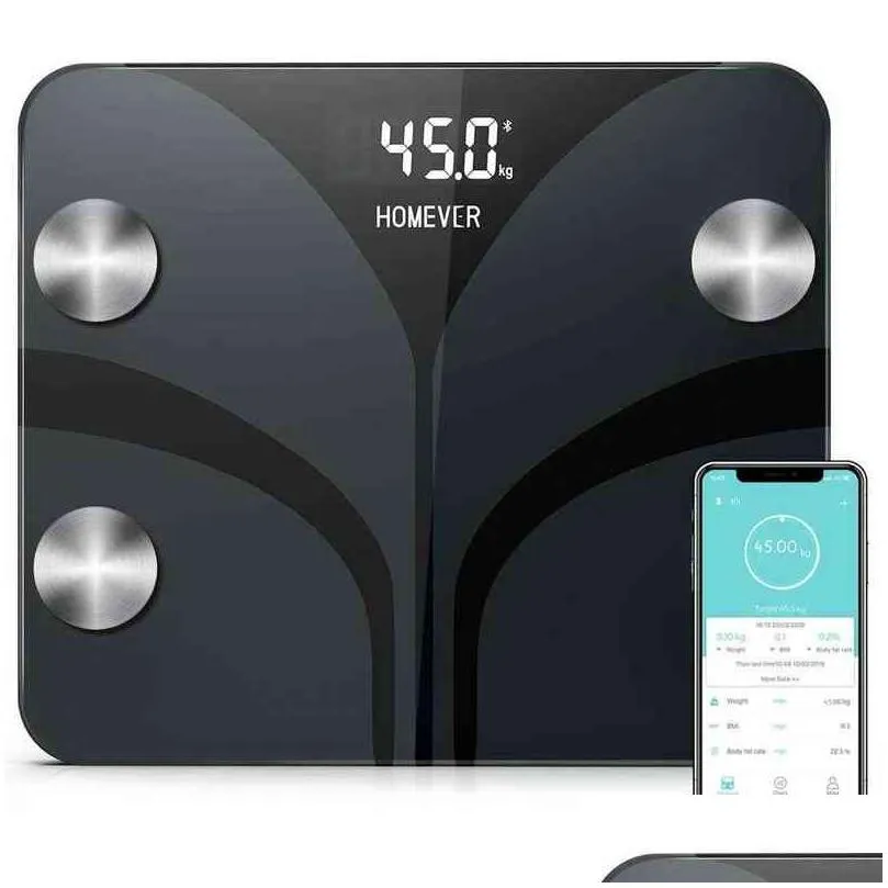 bluetooth smart weight digital fat scale fg220lb-a automatically monitor weight fitness health scale body fat scale h1229