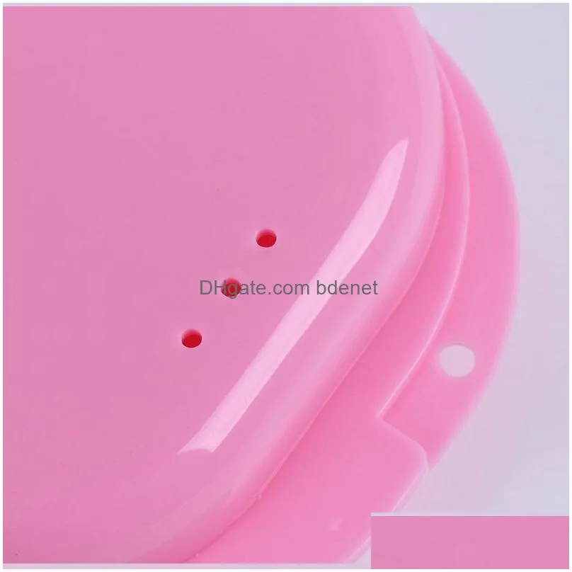 mix colors dental retainer cases container plastic storage box for dental accessories from china