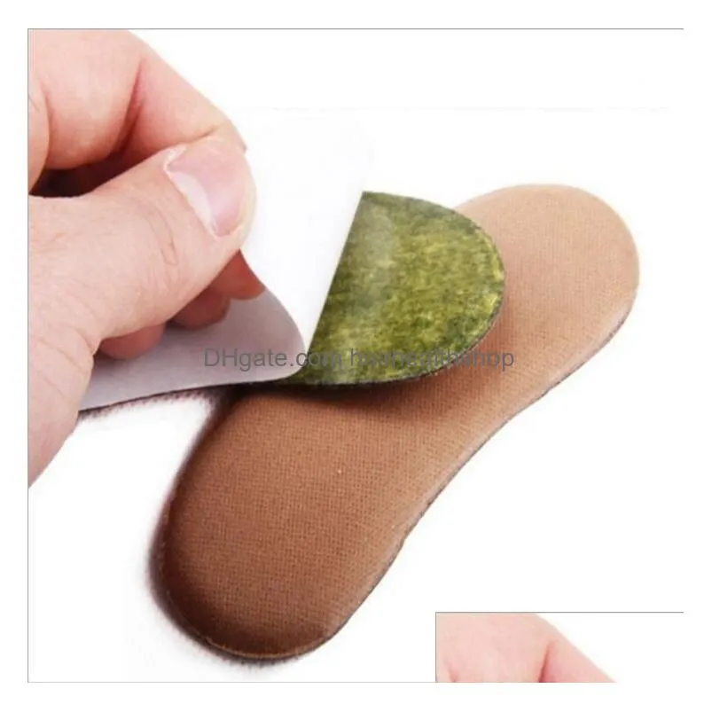 wholesale 2000pairs/lot sticky fabric shoe back heel grips inserts insoles pads cushion liner grips shipping