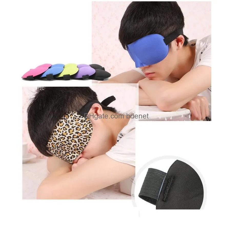 new sale 3d sleep rest travel eye mask sponge cover blindfold shade eyeshade sleep masks 13 colors in stock