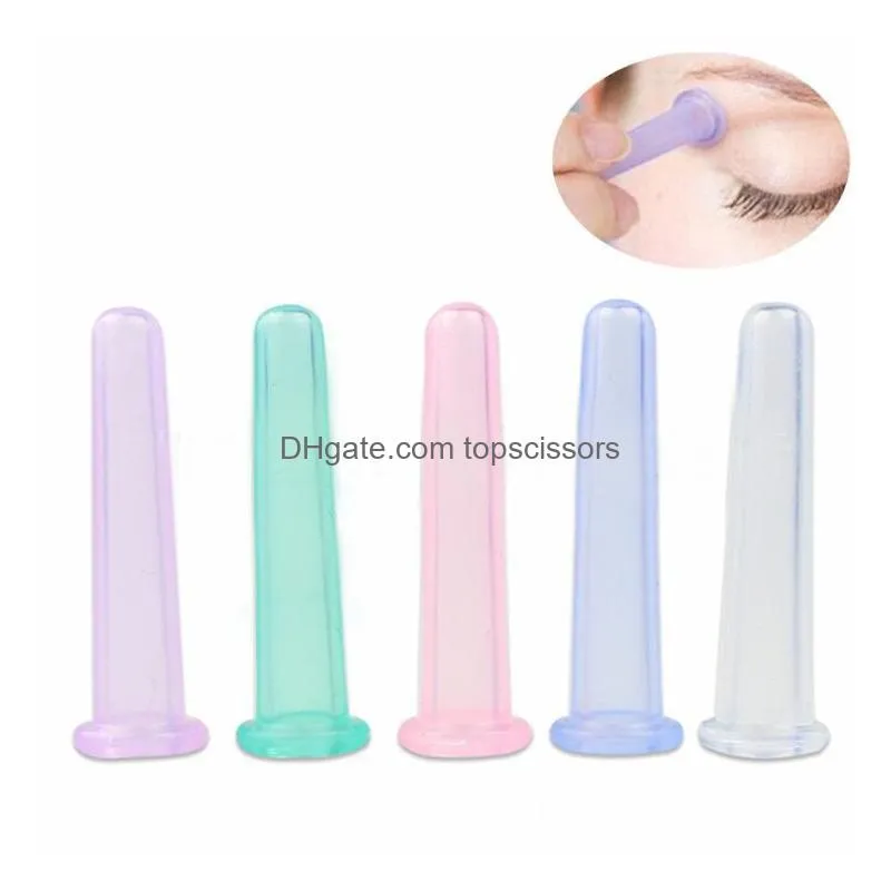 100pcs eye mini silicone vacuum massage cup silicone facial massager cupping cup face eye care treatment 1650mm