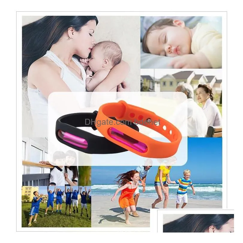 100pcs anti mosquito pest insect bugs repellent repeller wrist band bracelet wristband protection mosquito deet nontoxic safe