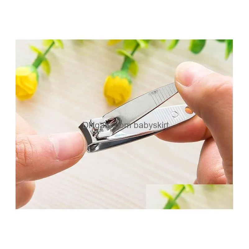 factory price 5000pcs/lot stainless steel nail clipper cutter trimmer manicure pedicure care scissors nail tools