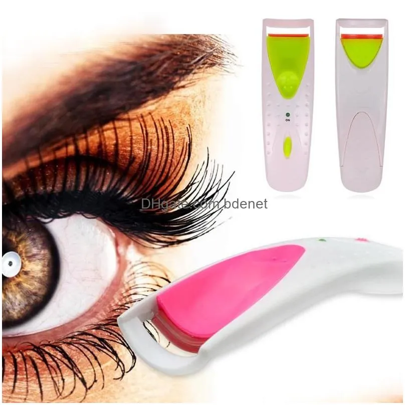 newest electric eyelash curler automatic long lasting heated eyelash curler curling machine 3 colors dhs shipping