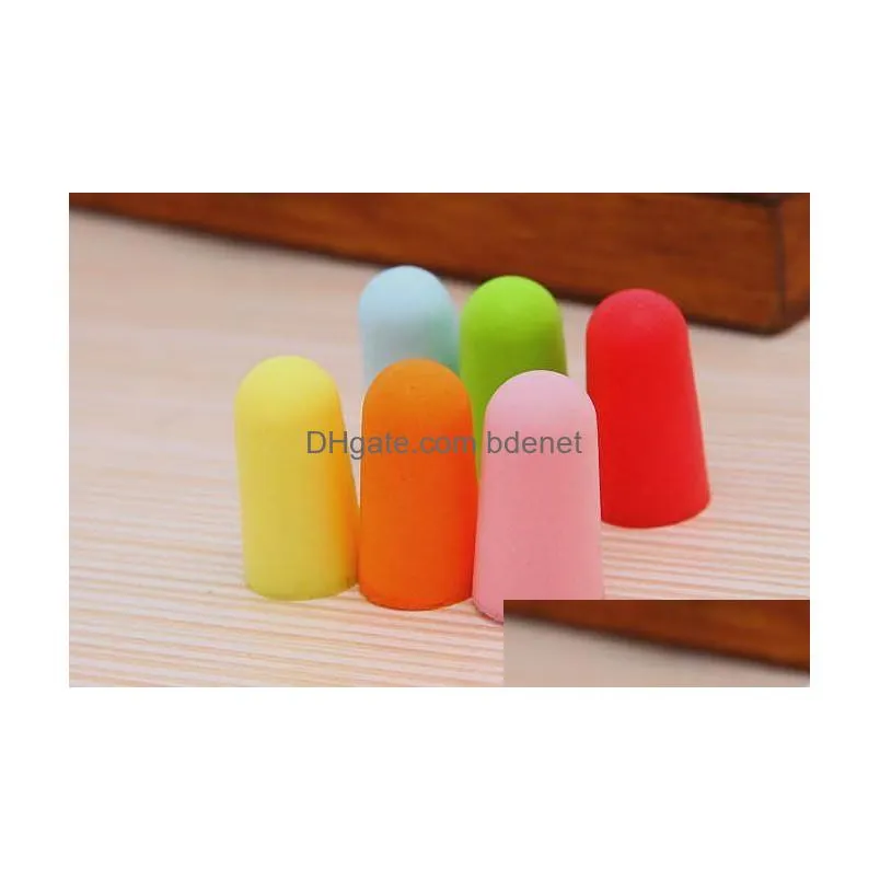 factory price new sale foam sponge earplugs great for travelling sleeping reduce noise ear plug randomly color