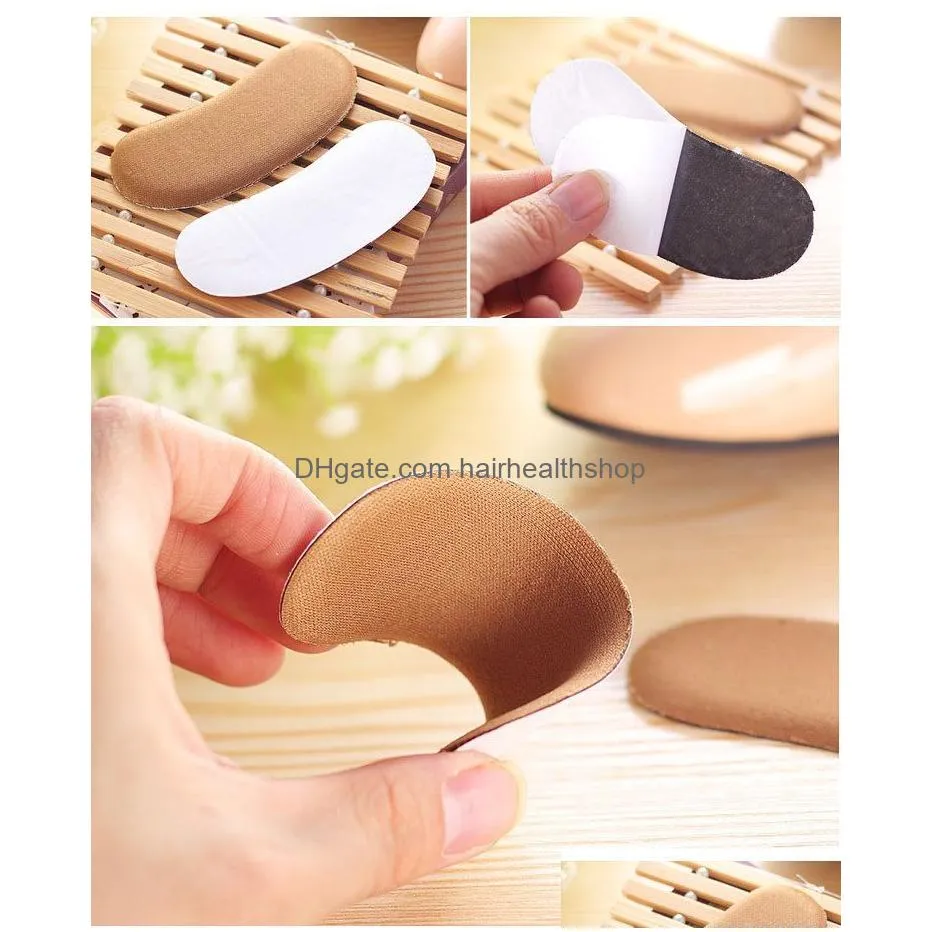 wholesale 2000pairs/lot sticky fabric shoe back heel grips inserts insoles pads cushion liner grips shipping