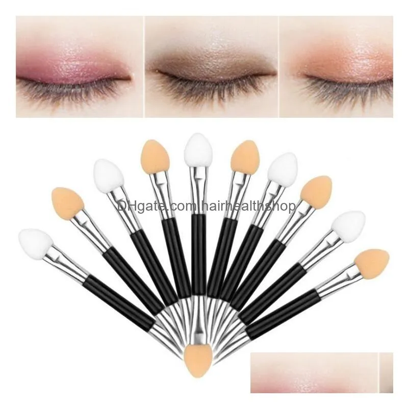 5000pcs lot new sponge stick eye shadow applicator cosmetic makeup tools doublehead eyeshadow brush lip brushes