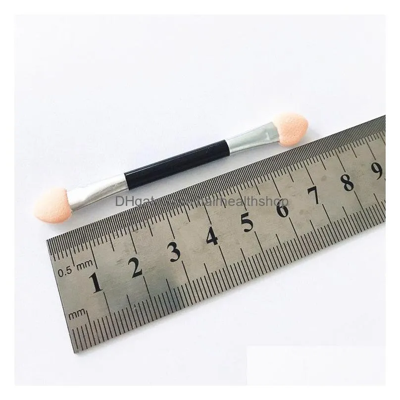 5000pcs lot new sponge stick eye shadow applicator cosmetic makeup tools doublehead eyeshadow brush lip brushes