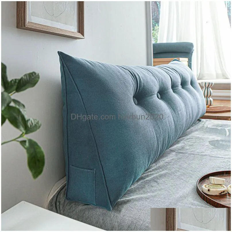 cushion/decorative pillow headboard pillow triangle cushion backrest pain relief sofa waist cushion wedge sleeping pillow for decorative pillows for bed