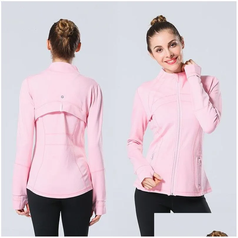 designer women sportswear zipper sport define jacket outwear yoga gym professional snow running clothing slim fit black tight jackets