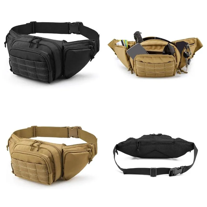 tactical waist bag gun holster fanny pack sling shoulder bag outdoor chest assult pack concealed pistol carry holster 220607