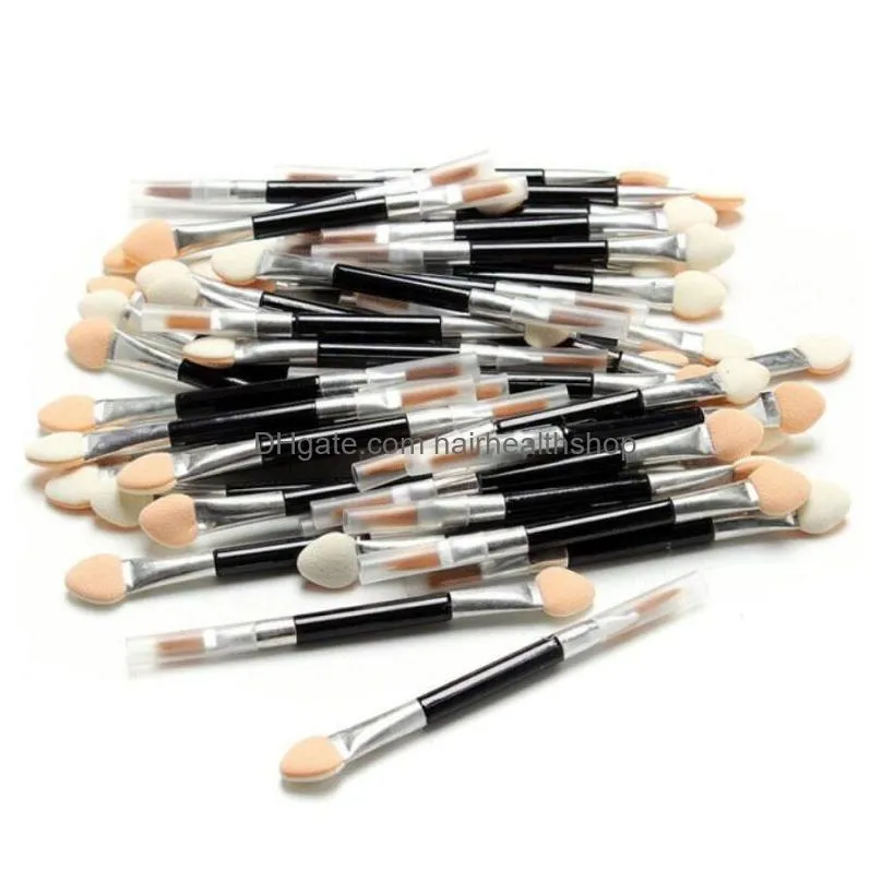 5000pcs lot new sponge stick eye shadow applicator cosmetic makeup tools doublehead eyeshadow brush lip brushes