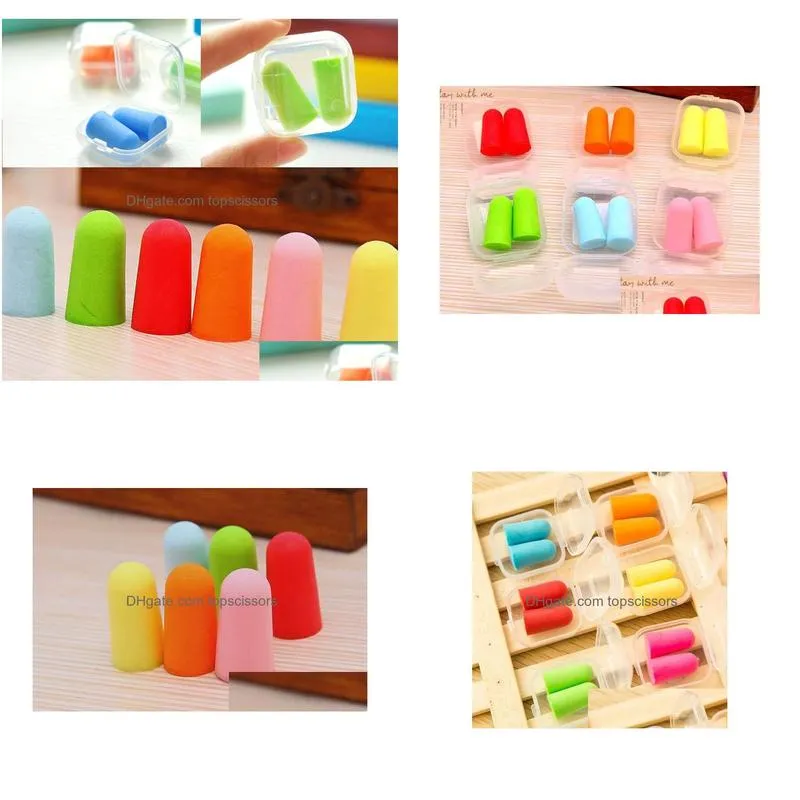 new sale foam sponge earplugs great for travelling sleeping reduce noise ear plug randomly color drop shipping