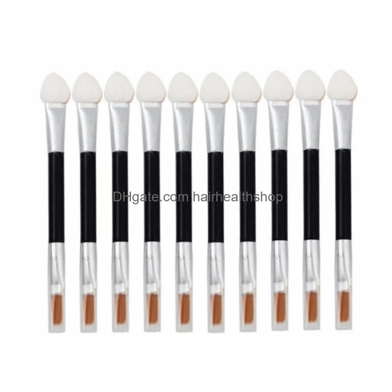 5000pcs lot new sponge stick eye shadow applicator cosmetic makeup tools doublehead eyeshadow brush lip brushes
