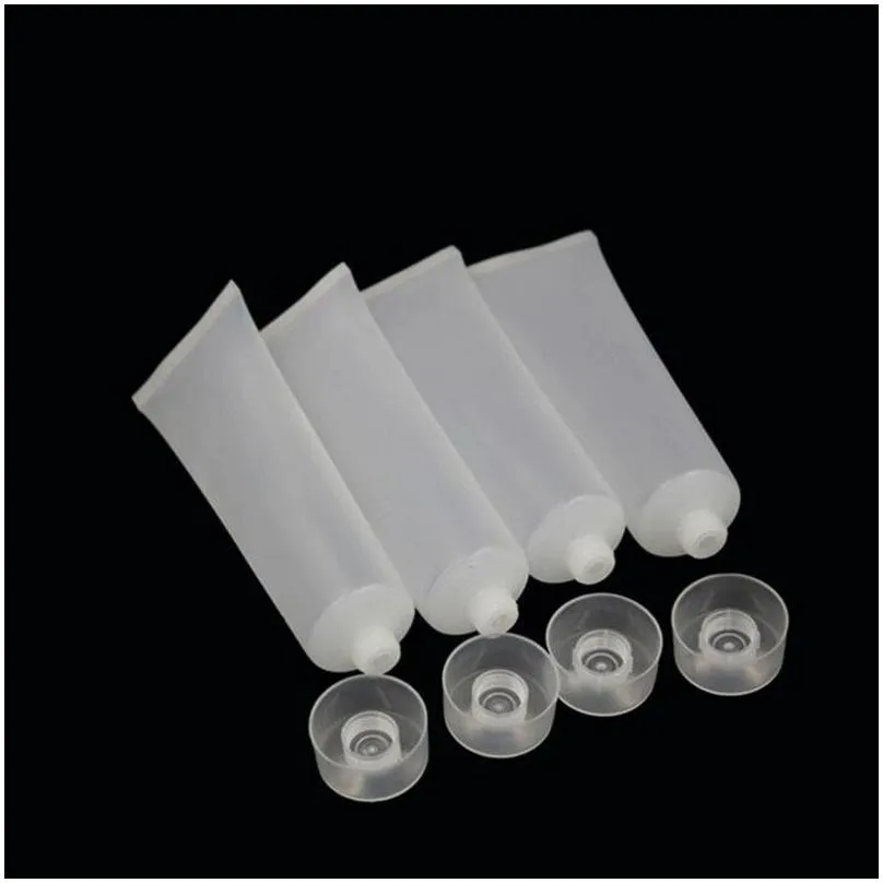 15ml 20ml 30ml 50ml 100ml frosted bottle reusable plastic empty cosmetic soft tubes container screw flip cap lotion shampoo squeeze