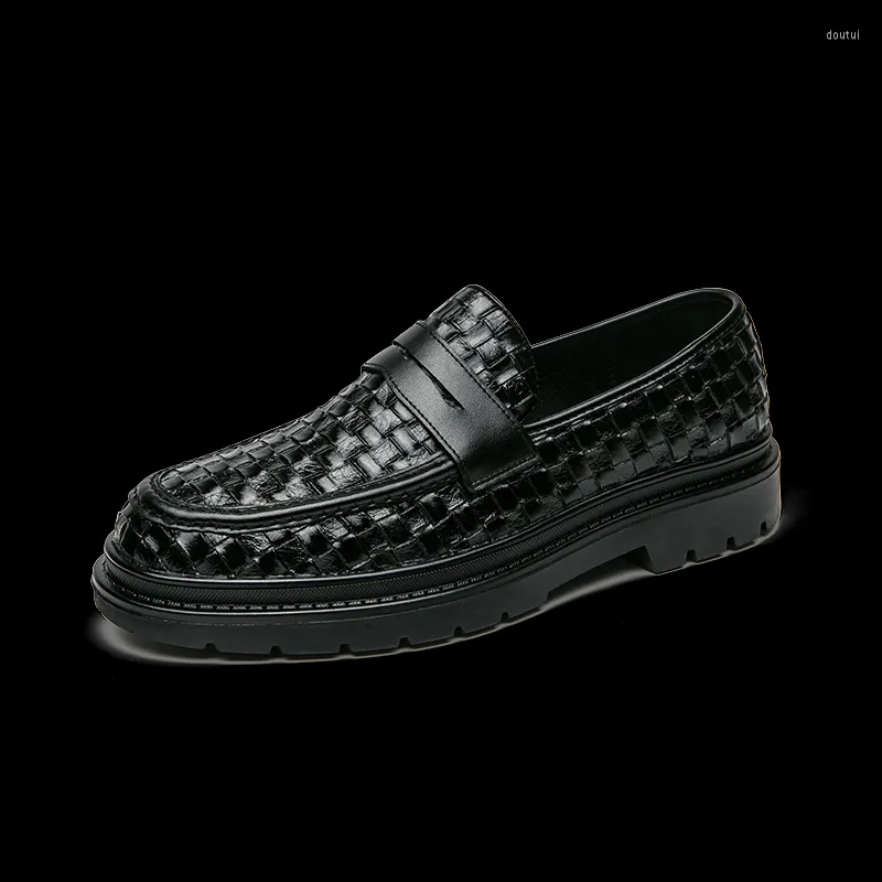 مصمم أحذية المصمم للرجال الأصليين السميك سميك سليز سيلالز عمل غير رسمي مناسبات رسمية