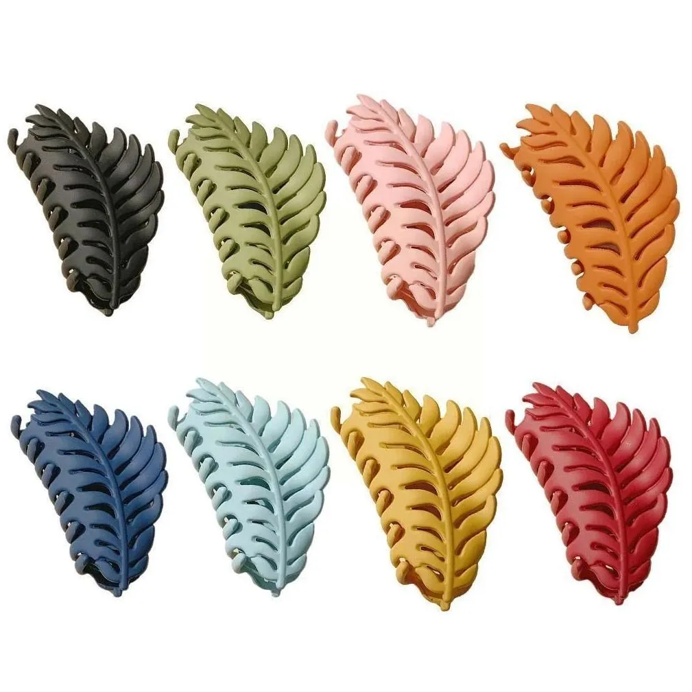 hair clips large leaf hair claw clip back head bathing girls for women hair hair headwear accessories shark plate clip