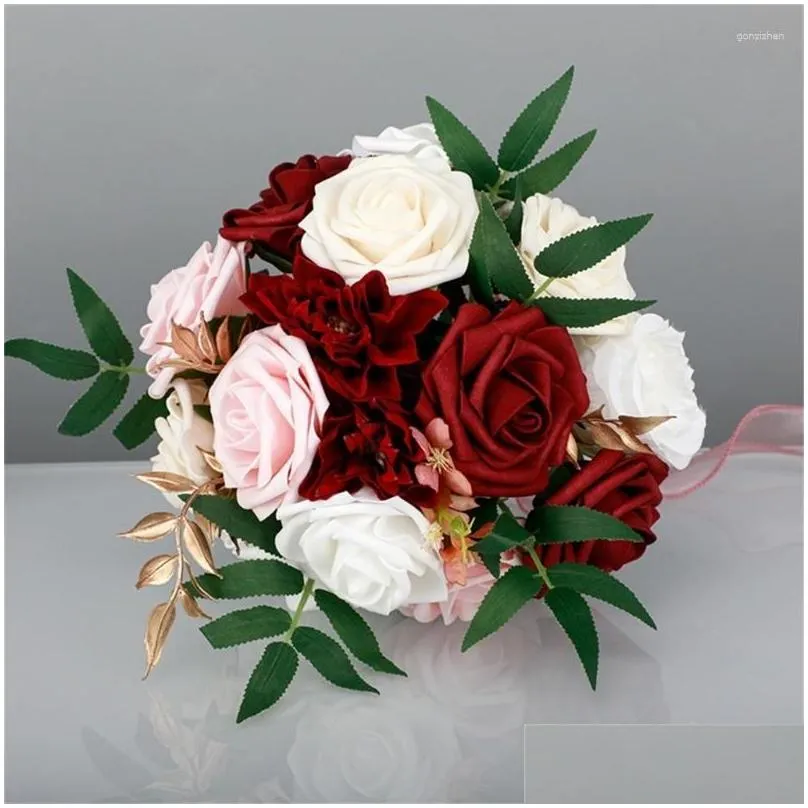 decorative flowers wedding bridal bouquet bridesmaid for engagement party