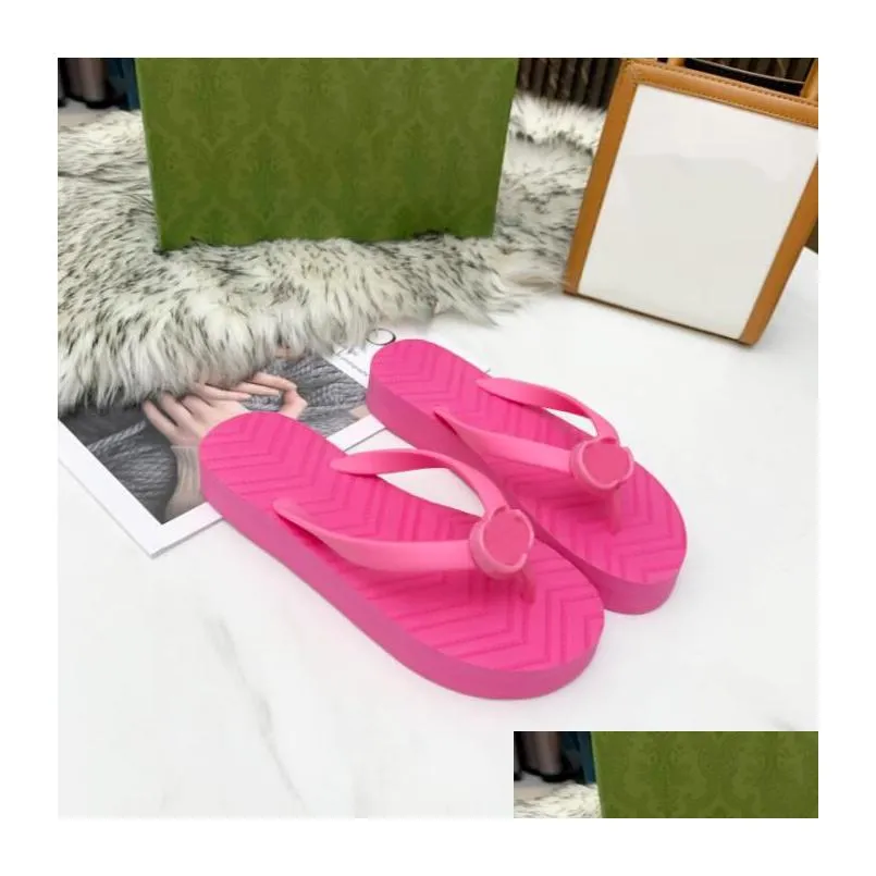 2022 ladies beach slides fashion v-shaped flip flop sandals size 35-42