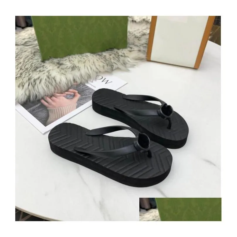 2022 ladies beach slides fashion v-shaped flip flop sandals size 35-42