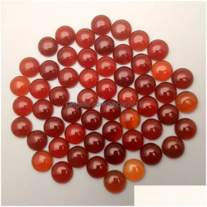 natural stone 6mm 8mm 10mm 12mm round loose beads red agate face for natural stone necklace ring earrrings jewelry accessory
