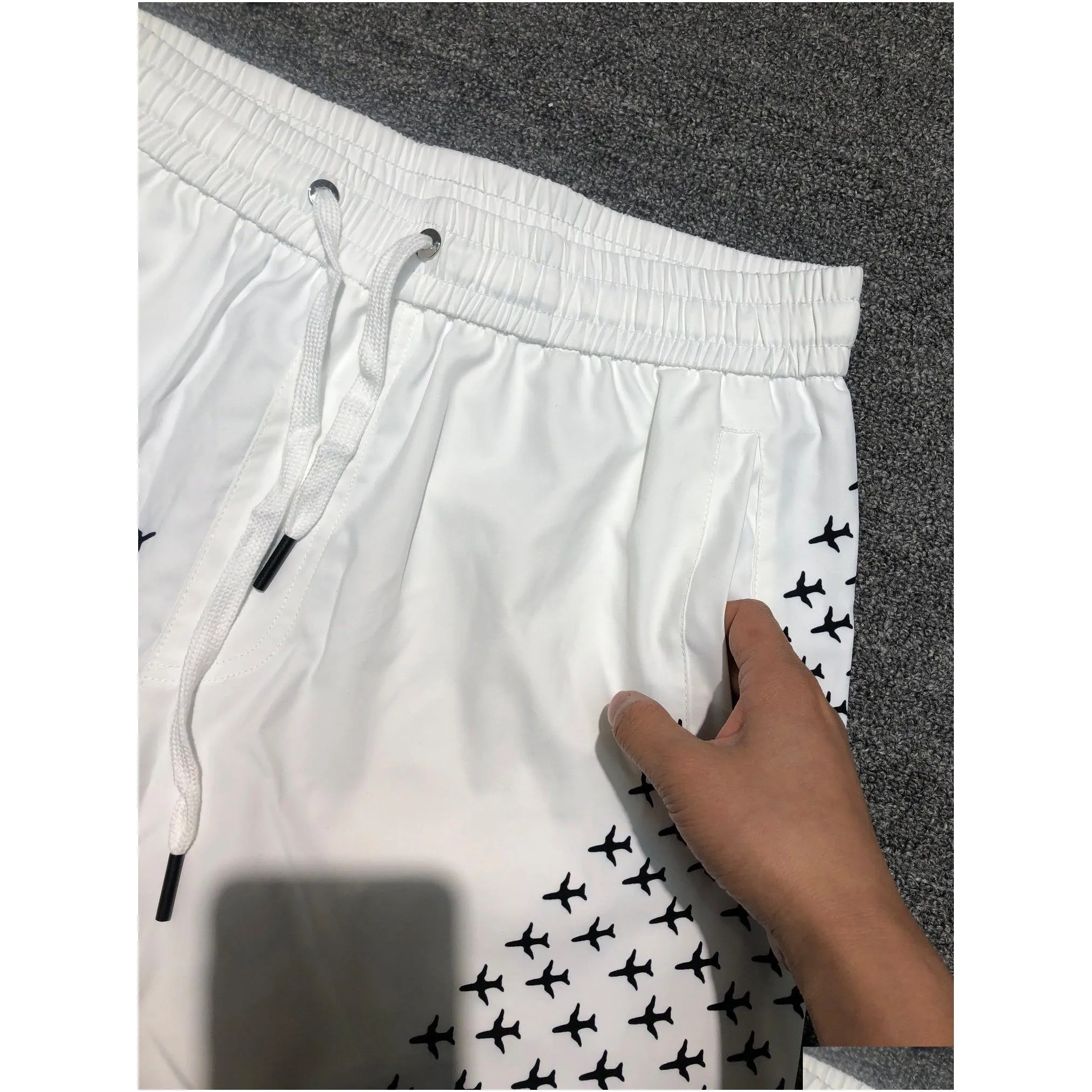 ab2022 waterproof fabric runway mens t-shirts trousers summer beach pants mens board shorts men surf shorts swim trunks sportshorts