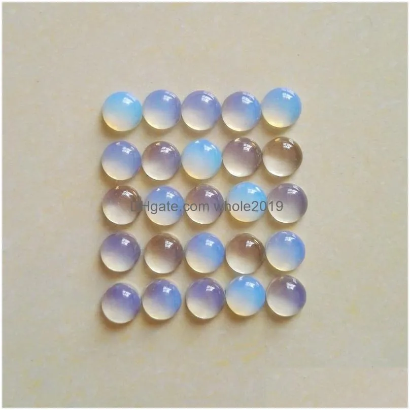 natural stone 6mm 8mm 10mm 12mm round loose beads opal face for natural stone necklace ring earrrings jewelry accessory