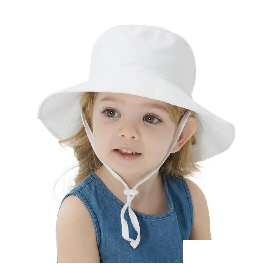 lovely baby hat cap cotton girl sun hat summer outdoor kids children panama caps infant boys girls beach bucket hats